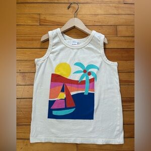 Hanna Andersson 70s Style Cream Tank Top